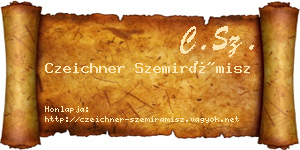 Czeichner Szemirámisz névjegykártya